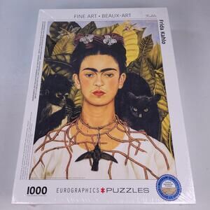 Frida Kahlo Puzzle Self Portrait Thorn Hummingbird Fine Art 1000 PCS NEW SEALED